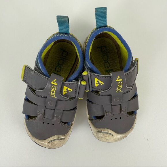 Plae Sam 2.0 Fisheman Sandals Steel Kids Size 6 - Picture 6 of 9
